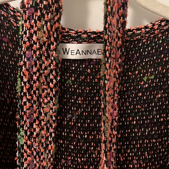 Weannabe colorful cardigan sweater with tie - Picture 2 of 6